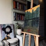 Ditipriya Roy Instagram - I bleed with colours on canvas……. . . . . . . . . . . . . . #painting #colours #acrylic #dark #dusk #shades #forest #painter #mood #friday #fridayvibes #hobby #insearchofpeace #positivevibes #instadaily #instalike