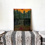 Ditipriya Roy Instagram - I bleed with colours on canvas……. . . . . . . . . . . . . . #painting #colours #acrylic #dark #dusk #shades #forest #painter #mood #friday #fridayvibes #hobby #insearchofpeace #positivevibes #instadaily #instalike