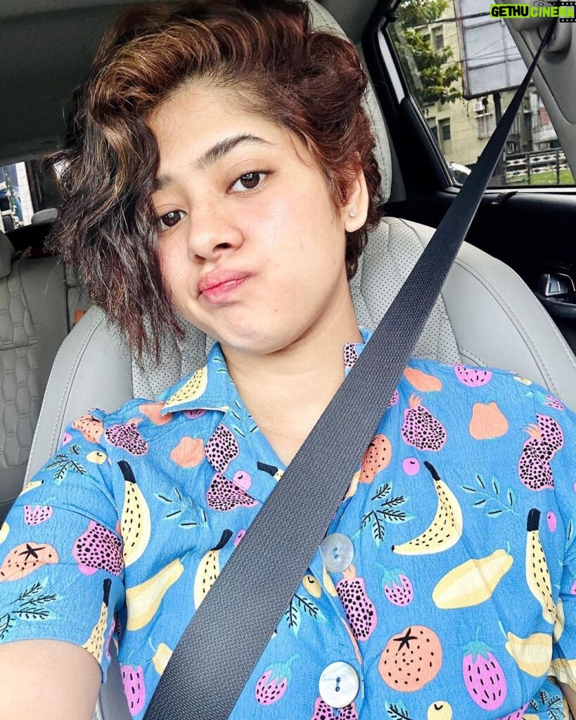 Ditipriya Roy Instagram - I think that possibly, maybe I'm falling for you Yes, there's a chance that I've fallen quite hard over you……….❤️ . . . . . . . . . . . #random #sunday #selfie #carselfie #mood #vivacious #colourful #love #peace #shorthair #cat #shorthairgoals #longdrive #weather #instadaily #instafashion #instamood #instalike