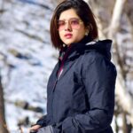 Ditipriya Roy Instagram - If you’re lost and feel alone Circumnavigate the globe All you ever have to hope for too 🌲❄️🏔️♥️ . . . . . . . . . . . . #friday #mountain #naturelovers #tour #kashmirtourism #trek #black #snow #snowflakes #shades #mood #posing #love #fashion #photo #fridayvibes #familytrip #throwback #look #instadaily #instamood #instalike #instacool #instatravel