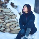Ditipriya Roy Instagram - If you’re lost and feel alone Circumnavigate the globe All you ever have to hope for too 🌲❄️🏔️♥️ . . . . . . . . . . . . #friday #mountain #naturelovers #tour #kashmirtourism #trek #black #snow #snowflakes #shades #mood #posing #love #fashion #photo #fridayvibes #familytrip #throwback #look #instadaily #instamood #instalike #instacool #instatravel