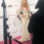 Donna D’Errico Instagram – Great night at the annual @babes_for_boobs event last night. They auctioned off eligible bachelors onstage with all proceeds going to breast cancer research. Great cause and a super fun evening hosted by the ever handsome @joshmurray11 . I loved my beautiful dress by the amazing @ximenavalero. Beautiful hair by @magicofbeauty  Vegan bag by @mooncanyon.co & @traceybregman1 ❤️ El Rey