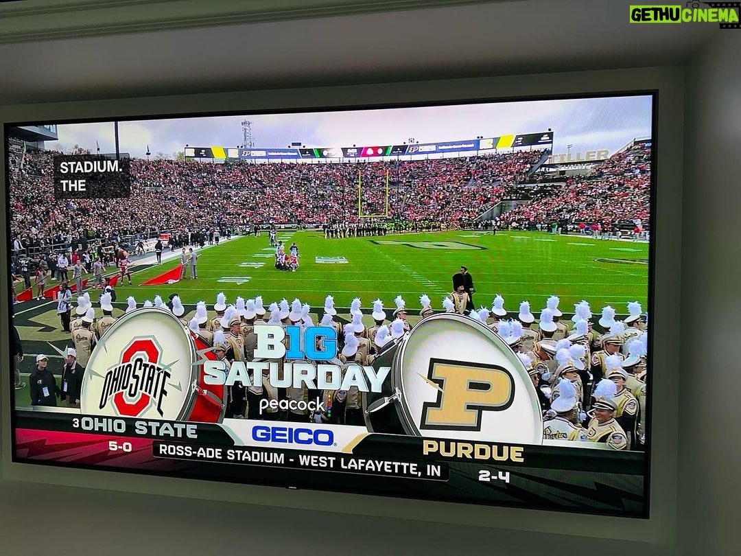 Drew Brees Instagram - Let’s go baby!!! @boilerfootball Purdue taking on O State in Ross Ade Stadium! 👀!