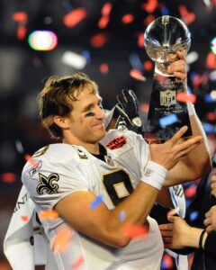 Drew Brees Instagram - One of the many Hall of Fames for the 🐐. @lasportshall announces Drew Brees for their 2024 induction class.