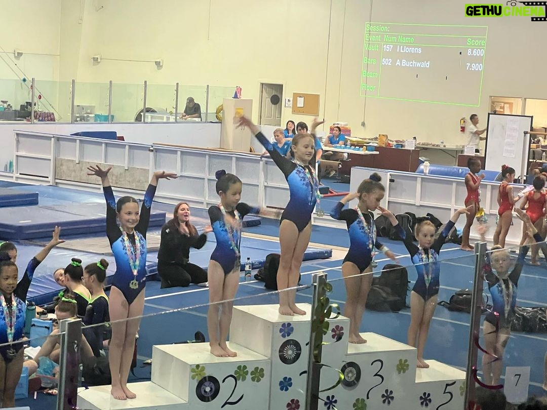 Drew Brees Instagram - Rylen did great in her gymnastics meet today! So proud of her and her team!