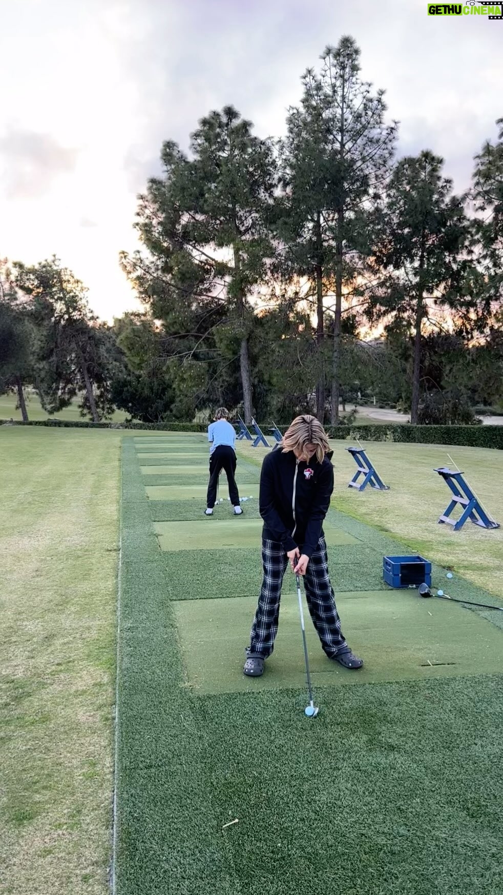 Drew Brees Instagram - Synchronized! Time on the range before dark the boys!