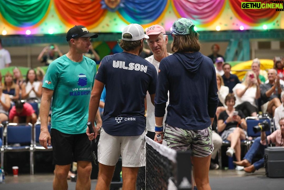Drew Brees Instagram - Pretty epic doubles match today with John McEnroe, Irina Tereshenko, and Thomas Wilson at the 1st Annual NOLA pickleball festival. Thanks to. @b1_bank for being such an incredible sponsor and partner along with all the volunteers and sponsors. Man we had a good time out there today!!! @breesdreamfoundation #thenola @nolapicklefest
