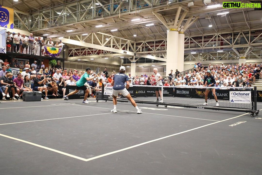 Drew Brees Instagram - Pretty epic doubles match today with John McEnroe, Irina Tereshenko, and Thomas Wilson at the 1st Annual NOLA pickleball festival. Thanks to. @b1_bank for being such an incredible sponsor and partner along with all the volunteers and sponsors. Man we had a good time out there today!!! @breesdreamfoundation #thenola @nolapicklefest