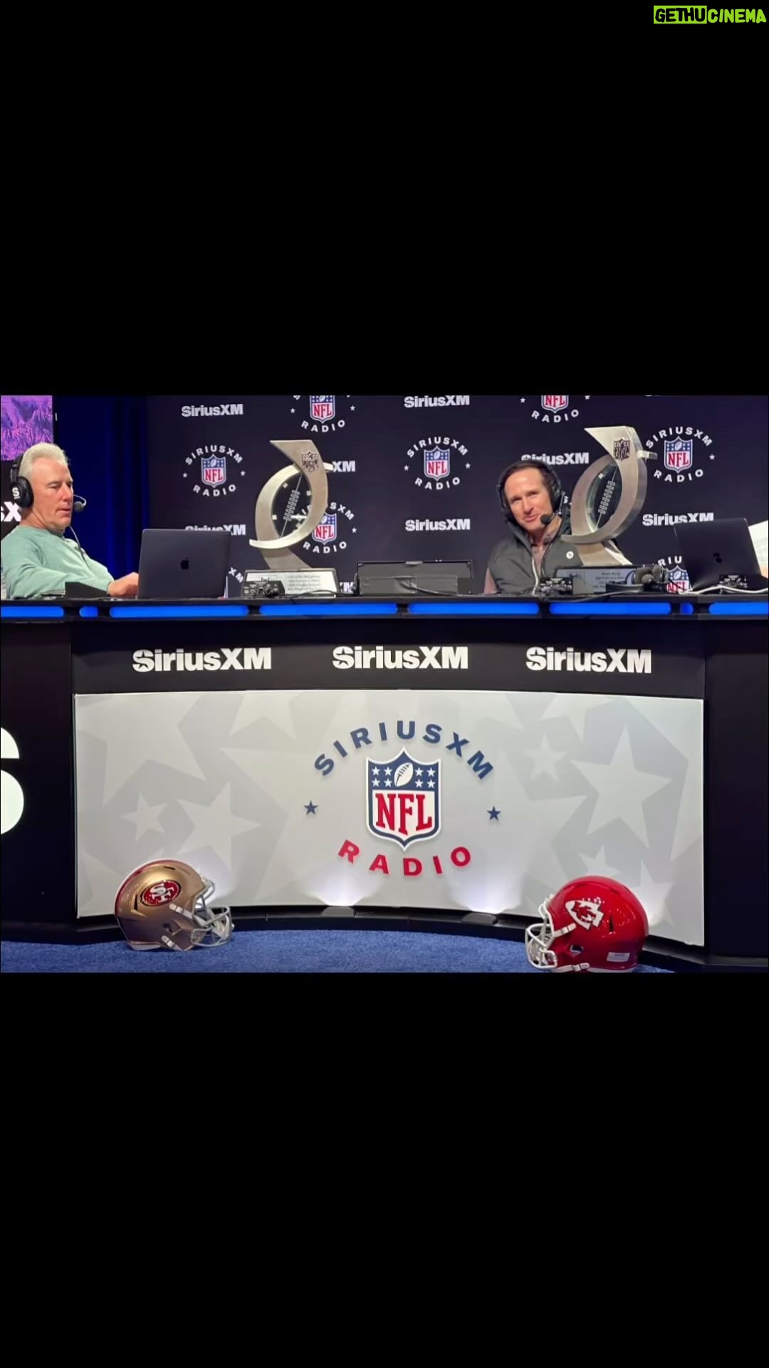 Drew Brees Instagram - Lots of action on NFL Media Row in Vegas this week! Look forward to seeing this game on Sunday!