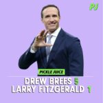 Drew Brees Instagram – Drew Brees and Larry Fitzgerald recently played pickleball in Mesa, AZ and Drew got off to a big lead, but the game was never completed! 

Who would win the re-match?!

(Link to full interview in bio) 
#pickleball #pickleballers #picklebalislife #pickleballhighlights