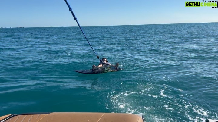 Drew Brees Instagram - Baylen wakesurfing yesterday for only the 2nd time…made a ton of progress!