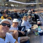 Drew Brees Instagram - Swooped in early to school and surprised the kids with Padres game yesterday afternoon! Perfect day for baseball!