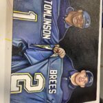 Drew Brees Instagram - I was at an autographed show today in New Jersey… Signed this custom piece of art. One of my favorite all-time pictures from my career. Believe it or not… LT and I grew up a few hours away from each other in central Texas. Played on the same high school All-Star team, attended the Heisman Trophy presentation together, and dreamed that one day we would be taking that pic together!!