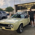 Drew Brees Instagram - Throwback pic from 2019…loved that ‘67 Camaro. Drove it all off-season! Who loves the classics?! What’s your favorite?