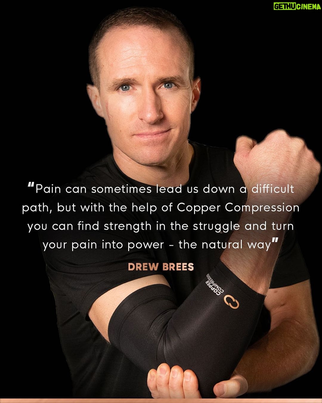 Drew Brees Instagram - Take recovery back into your hands with @CopperCompression #StrengthToHeal