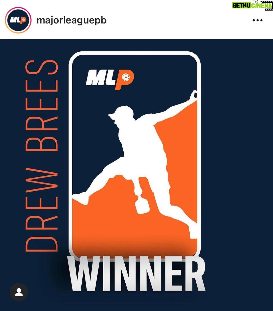 Drew Brees Instagram - Let’s go babbbyyyyyyy!! The Jerry West of MLP!