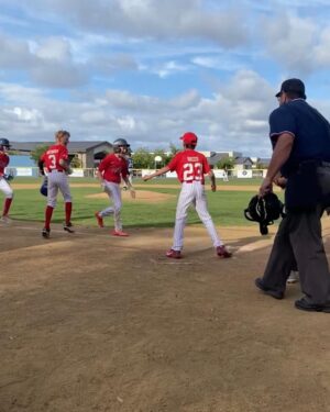 Drew Brees Instagram - Proud father moment…Bowen has been putting in the time and reps…hit his first home run today over the fence. GRAND SLAM actually…and the best part was seeing little brother as the first one to jump on him at home plate!