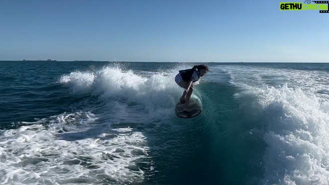 Drew Brees Instagram - Baylen wakesurfing yesterday for only the 2nd time…made a ton of progress!