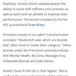 Drew Brees Instagram – Excited to partner with Princeton Equity as we continue to grow @stretchzone franchises through the country. 268 units and counting! The difference you feel after getting off the table is immeasurable! Whatever you’re looking to achieve, we got you!
