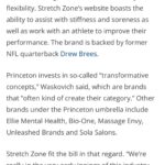 Drew Brees Instagram - Excited to partner with Princeton Equity as we continue to grow @stretchzone franchises through the country. 268 units and counting! The difference you feel after getting off the table is immeasurable! Whatever you’re looking to achieve, we got you!