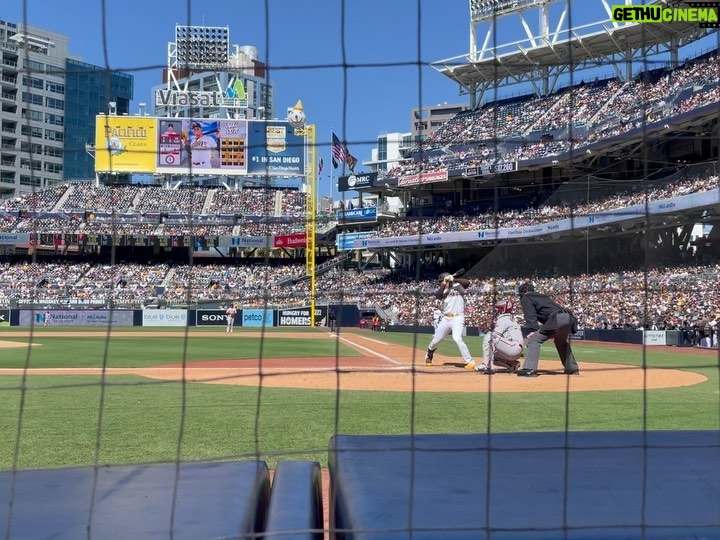 Drew Brees Instagram - Swooped in early to school and surprised the kids with Padres game yesterday afternoon! Perfect day for baseball!