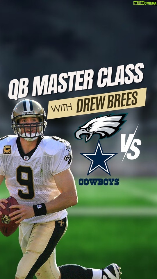 Drew Brees Instagram - QB Master Class: These were some really fun segments to shoot this week on the Dallas vs Philly matchup! A lot of great content on both sides to unpack. Enjoy! Link in bio https://youtu.be/h7sjEfY1k2U?si=yfHeqJWa6_PHsSqU