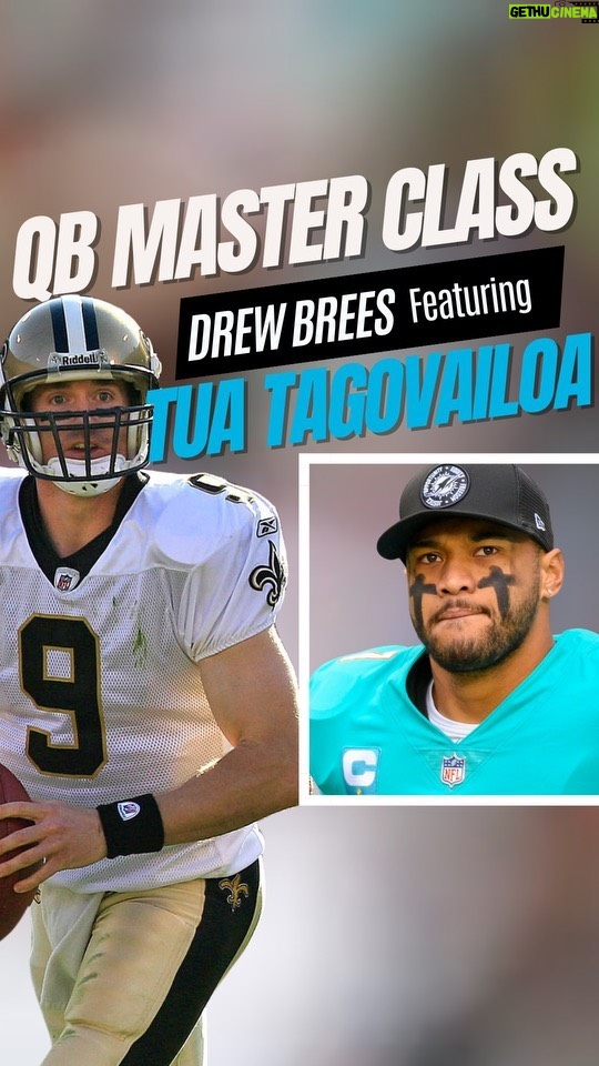 Drew Brees Instagram - Loved putting together this QB Master Class on Tua and the Dolphins offense from this week. Next Level! Check out the full link on the Shootin’ the Brees YouTube page! Link in bio: https://youtu.be/Pg_OyTiYVCE?si=3ahn8TIGUaJuHsv0