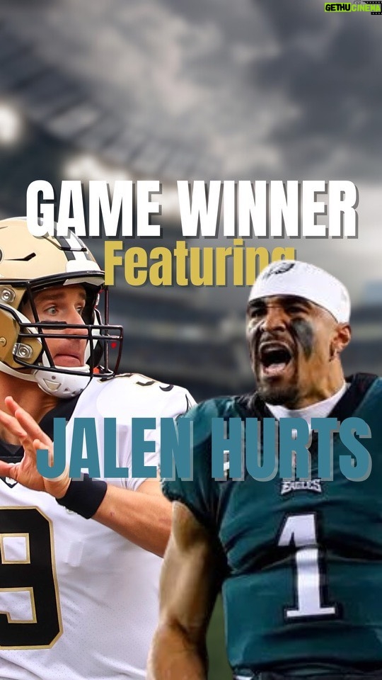 Drew Brees Instagram - Excited to break down the best game winner from last week…Eagles v Bills! Jalen Hurts and the Eagles are rollin! Check out the link in the bio or click here: https://youtu.be/2AHm2tB9ZV4?si=0Ej6L0anGunu_jLG