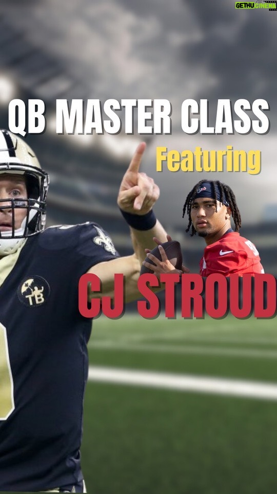Drew Brees Instagram - Check out my Shootin’ the Brees YouTube page for full length analysis on the great QB performances of the week. Combination of Game Winning Drives and Master Class analysis of current QBs. This week…CJ Stroud vs Bengals. Click link in the bio for the Full analysis!