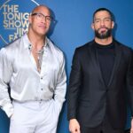 Dwayne Johnson Instagram - It’s a vibe he carries his @wwe universal title 🏆 I carry my @teremana tequila 🥃 either way, here comes trouble #FinalBoss #TribalChief #WrestleMania40 @thisisamandaw 📸