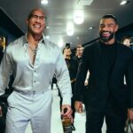 Dwayne Johnson Instagram - It’s a vibe he carries his @wwe universal title 🏆 I carry my @teremana tequila 🥃 either way, here comes trouble #FinalBoss #TribalChief #WrestleMania40 @thisisamandaw 📸