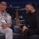 Dwayne Johnson Instagram - Cool bucket list moment to share the @fallontonight stage with my cousin @romanreigns. As we head into this historic WRESTLEMANIA weekend - thank you to everyone who’s been rocking with us. Deep gratitude and respect for our family and as always, our fans. #FinalBoss #TribalChief #Bloodline @wwe @tkogrp