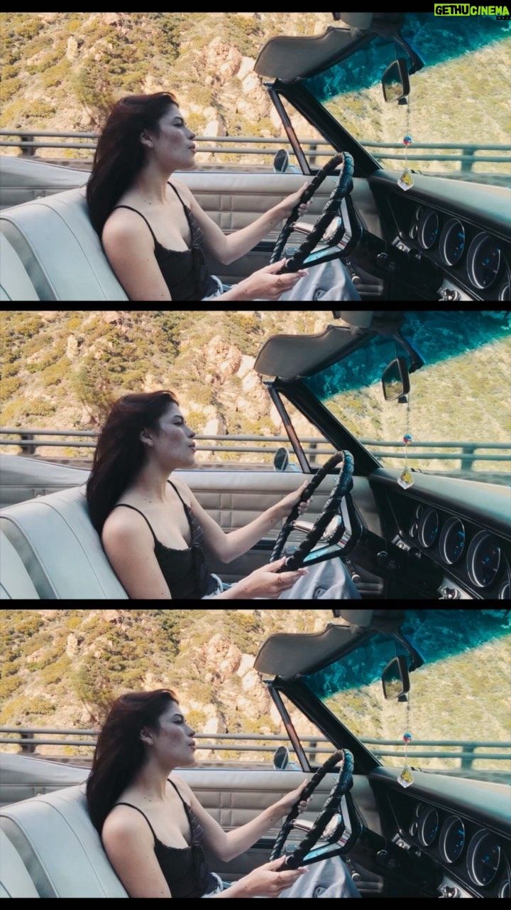 Dylan Conrique Instagram - that time i drove a vintage convertible around Malibu for a music video.. 🚙 “last one to love me” video is out now !!!! link in bio to watch 🤍