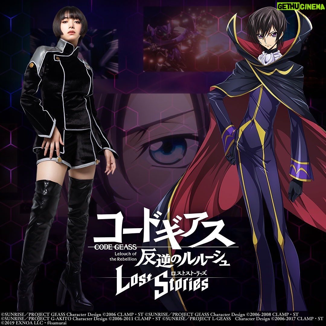 Elaiza Ikeda Instagram - コードギアス 反逆のルルーシュ ロストストーリーズ TVCM公開されています。 黒の騎士団の装いでの撮影ワクワクした🖤 是非、TVやYouTubeにてご覧ください!