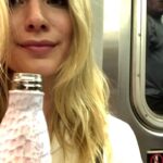 Elizabeth Lail Instagram - I took these awkward subway selfies today to remind you all to grab your reusable water bottles as you walk out the door. Not only will your body thank you, but so will our Earth. 91% of plastic isn’t recycled. By 2050 the ocean is expected to contain more plastic than fish (by weight) @lonelywhale has inspired me to #hydratelike I care about the future of our 🌎 . I want to continue to honor it by making an intentional effort to say no to single use plastic. Who’s with me?