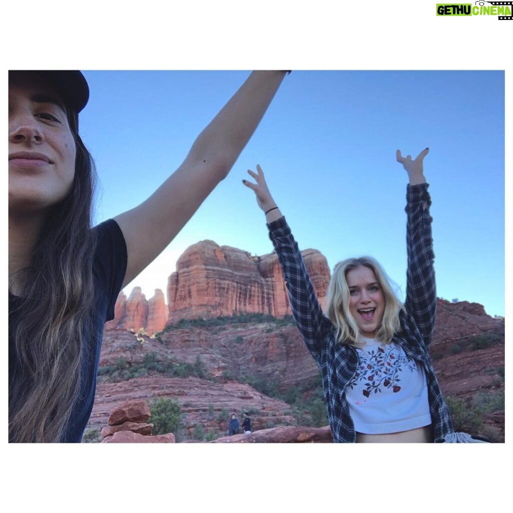 Elizabeth Lail Instagram - Follow @lucycobbbs for incredible photos of our adventure! LA -> Palm Springs -> Sedona -> Grand Canyon
