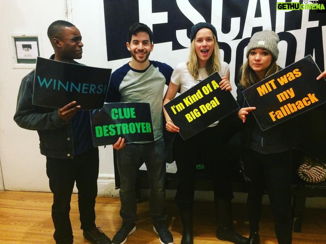 Elizabeth Lail Instagram - We escaped the room!