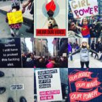 Elizabeth Lail Instagram - A few highlights from the day- so inspired by everyone who showed up and spoke up about what matters to them. #womensmarchnyc was incredible! Hear us ROAR