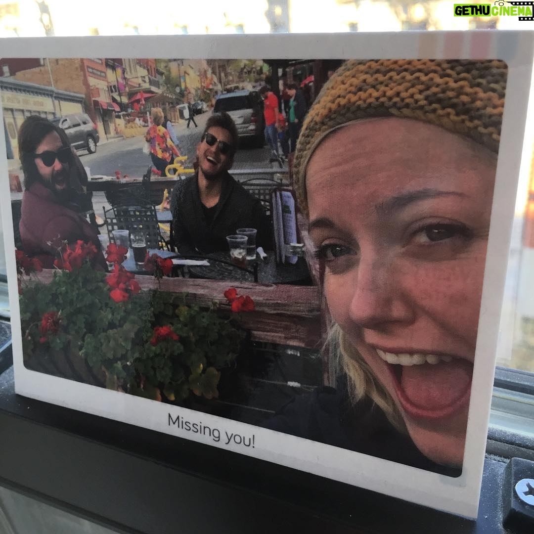 Elizabeth Lail Instagram - Some of the greatest people I know creating the best Utah postcard ever. Missing @georgettehaig and @scottmfoster #teamfrozen