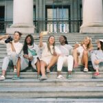Emily Bett Rickards Instagram - This is the new nostalgia @kissxclub I’m beyond excited to launch our new collection tomorrow. Inspired by the vintage pieces in our own closets! This year has sparked new ways to be creative, cultivate relationships and find comfort. These women are some of the people responsible for making it allllll worth it. They the Club. You da Club. XX