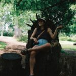 Emily Bett Rickards Instagram - overdue thank yous pt 1… I turned 32 this past July, an age my childhood self glazed over assuming it uneventful. I was generously celebrated in Kentucky by a crew of people who I have dedicated an entire journal to since meeting them in May. Normally the spines of my notebooks are dated by year when completed, this one also importantly states the season and place. My experience with these impactful humans, their expertise, and love for storytelling was nothing short of transformational. I’m long past due to reiterate my thank yous to them, my NuLu neighbourhood cat Kermit and to the character who honoured me with her life. Thank you. More merci’s to come, until then Hello September meet diary Fall 2023. Dear Diary…