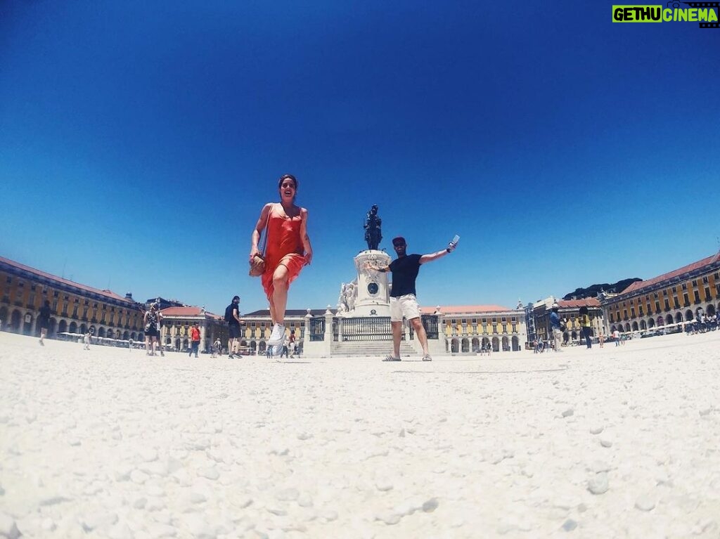 Emily Bett Rickards Instagram - And I’d do it again @jeanluc dare me. #coupleokidsfromsurrey Lisbon, Portugal