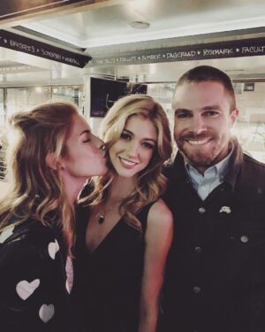 Emily Bett Rickards Instagram - Family style happy meal