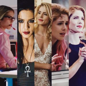 Emily Bett Rickards Instagram - ❤️🖤💛💕💜💙
The time has come to talk of many memes.
Of bows and arrows and superheroes 
and Olicity and Queens
And why TGA is so damn hot
And yes, canaries need more scenes... But wait just one minute 
before we go and do all of that
For this makes me out of breath 
To have this not small chat

Felicity and I 
are a very tight two
But after one through seven
we will be saying goodbye to you

I thank you all for the time we’ve shared
The elevators we have climbed
The monsters we have faced and scared 
And The burgers we have dined 
I will keep her in my heart for always
And I hope that you can too
Because she would not be alive if it weren’t for all of you 💕

Love,

Felicity and Me