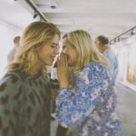 Emily Bett Rickards Instagram - The secret to @colettegouin art is that it’s full of 💜 ... if you’re in Vancouver go feel some beauty at 1063 Hamilton this evening. (This secret had something secretive to do with secret leg wrestling)