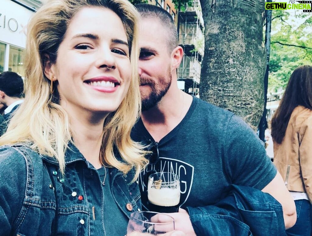 Emily Bett Rickards Instagram - Hope you are enjoying the season 7 premier as much as we enjoy a Guinness on a Sunday anynoon. #ARROW