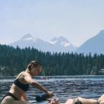 Emily Bett Rickards Instagram - Actual footage of us winning our birthdays — WARNING DONT TRY THIS AT HOME KIDS : a mix of sunscreen and champagne in your eyes is NOT ok. 📷- @farrahaviva duh