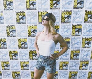 Emily Bett Rickards Instagram - This feels right #SDCC