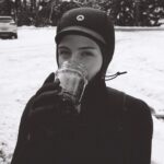 Emily Bett Rickards Instagram - When times are cold and you need an extra 5/3 layers. Ilford 400 35mm