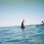 Emily Bett Rickards Instagram – more waves and sunny days in our future pal @petecapella 
Portra 400 35mm